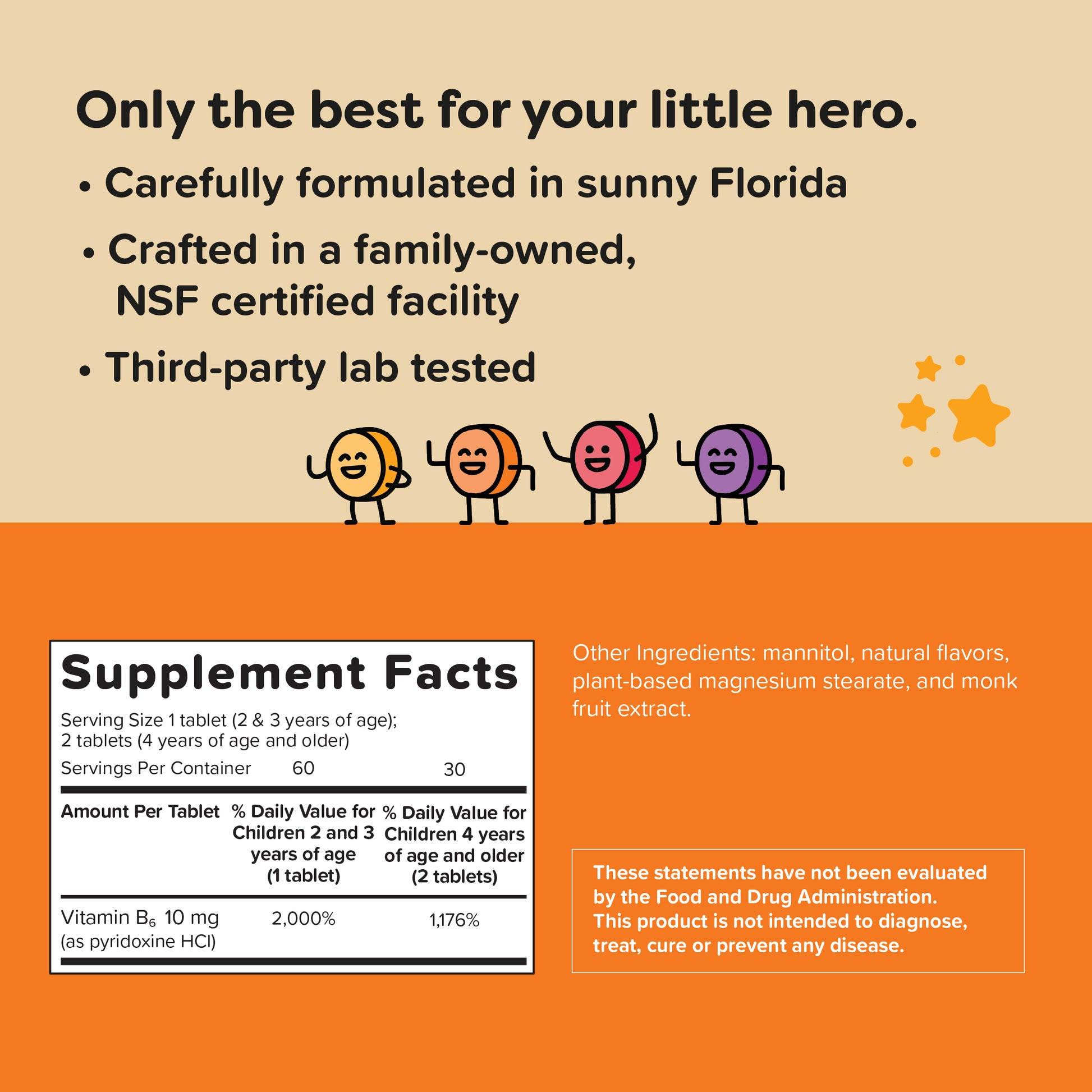 SFP for Renzo's Vitamin B6 for kids